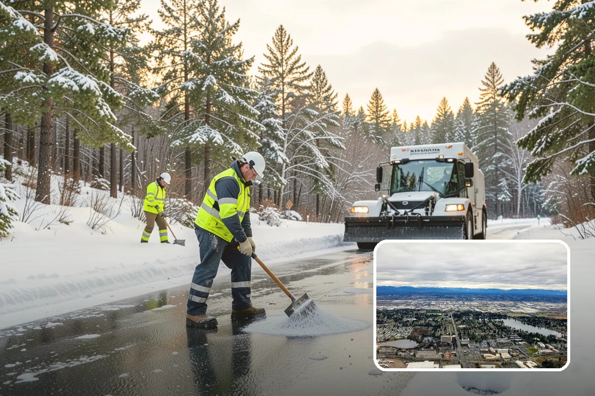 Apartment Snow Removal in SeaTac, King County, WA - Full-community clearing of lots and paths