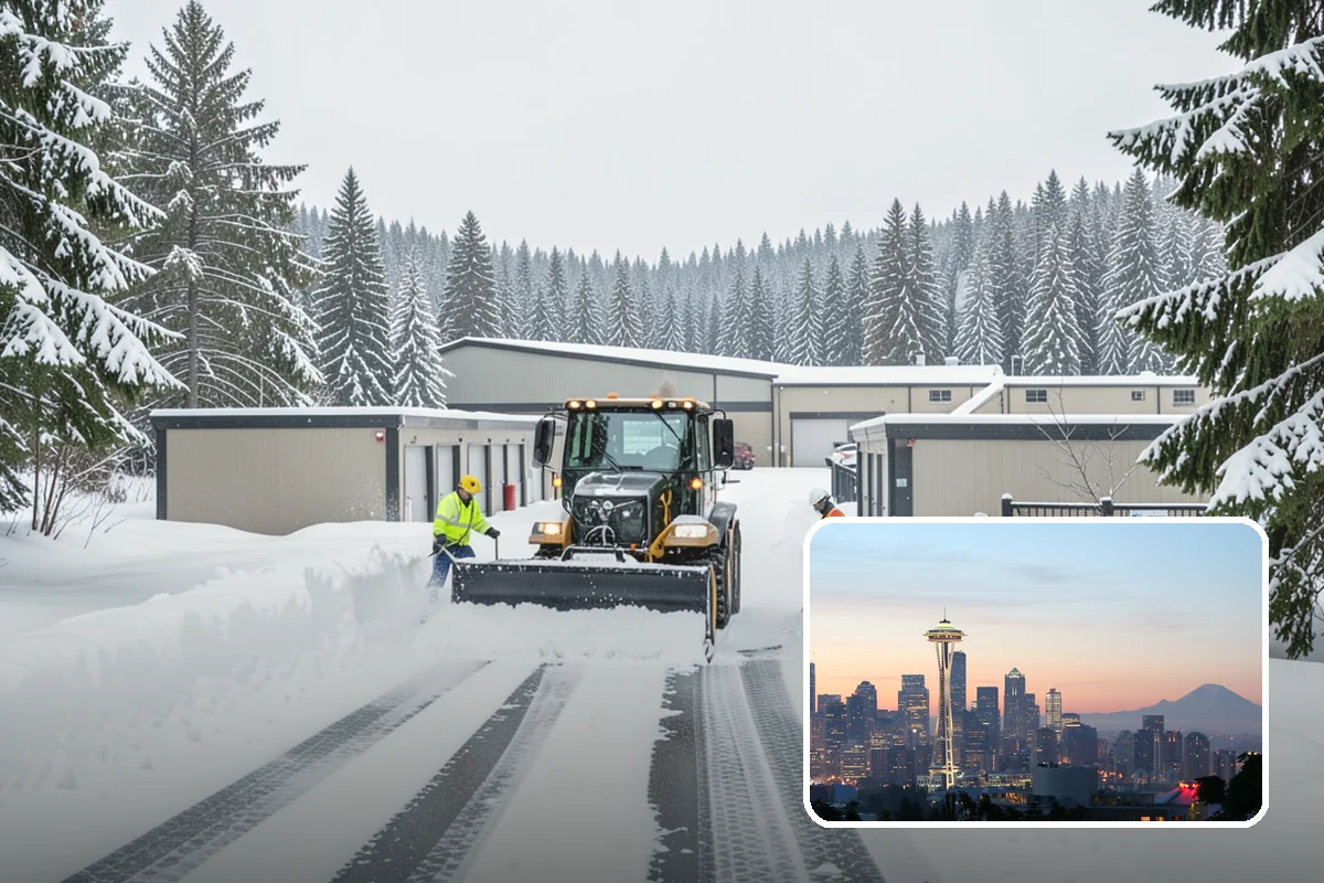 Apartment Snow Removal in Seattle, King County, WA - Full-community clearing of lots and paths