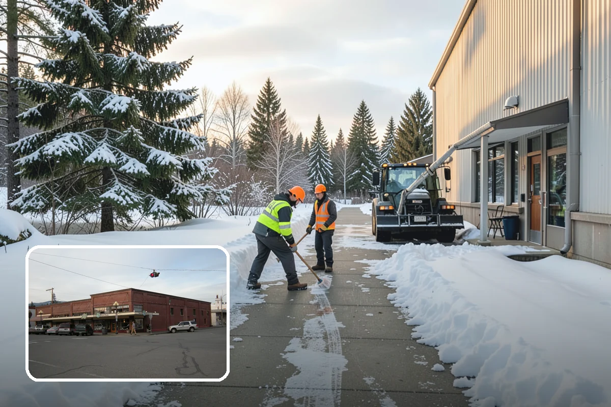 Apartment Snow Removal in Sedro-Woolley, Skagit County, WA - Full-community clearing of lots and paths