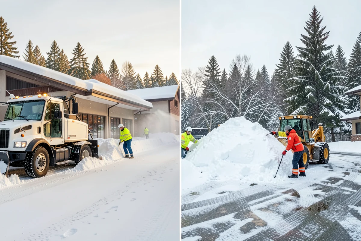 Apartment Snow Removal in Shoreline, King County, WA - Map parking, walkways, entries, and stairwells