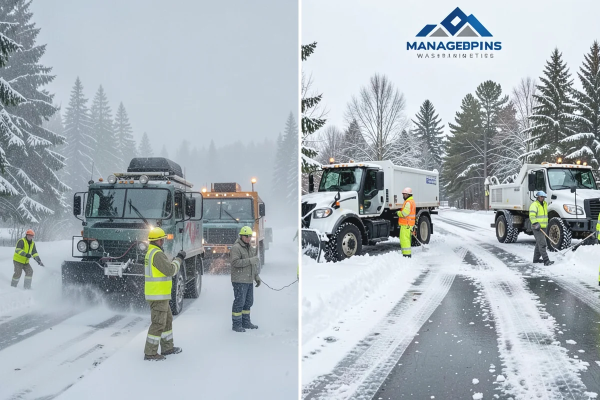 Apartment Snow Removal in Skykomish, King County, WA - Map parking, walkways, entries, and stairwells