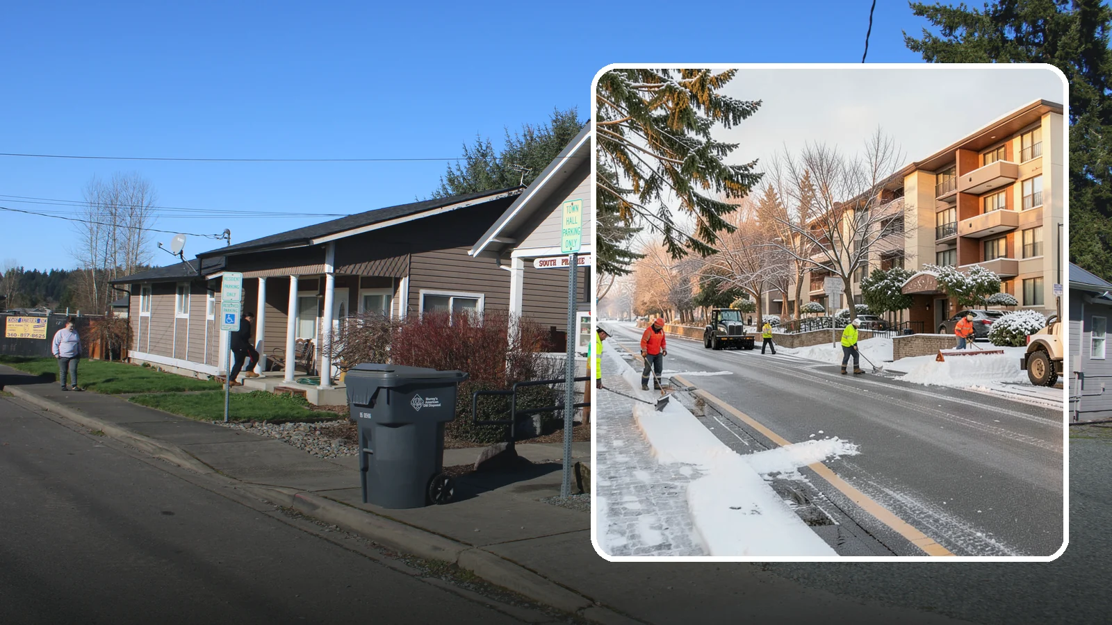 Apartment Snow Removal in South Prairie, Pierce County, WA - We keep apartment communities safe and accessible by clearing lots, walkways, and entries for every resident.