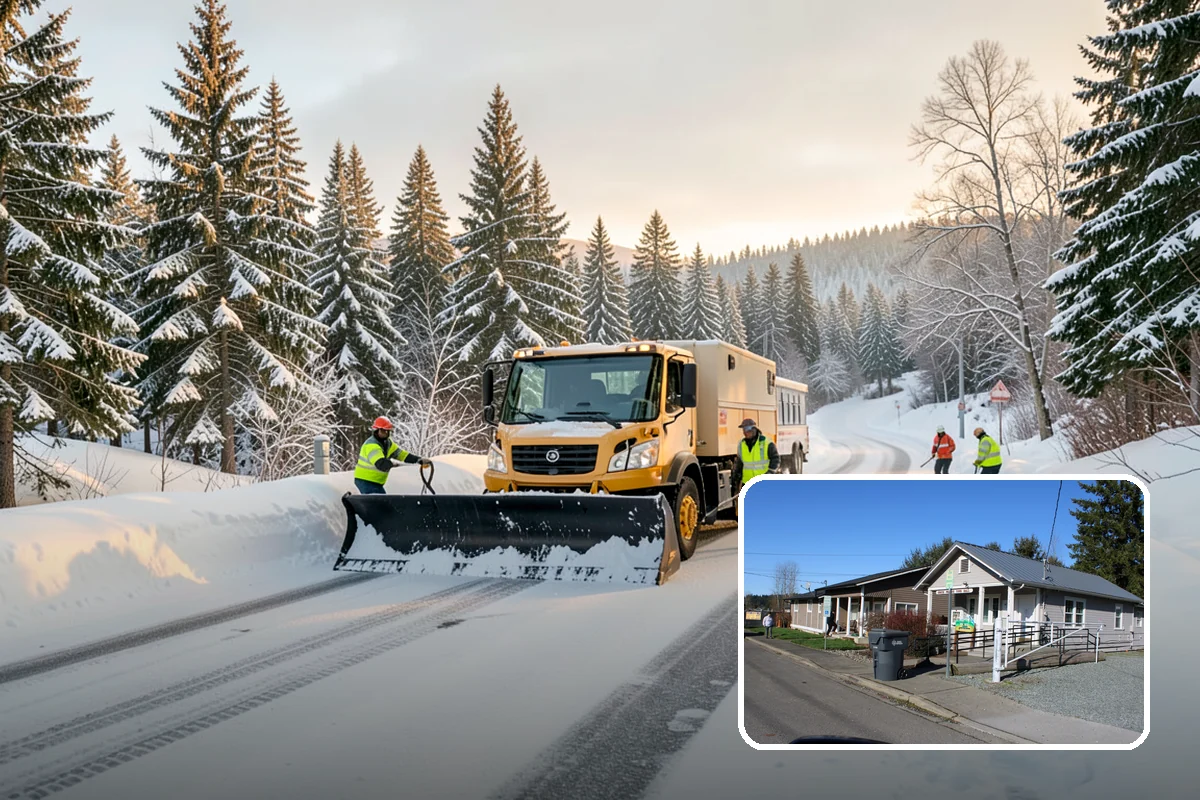 Apartment Snow Removal in South Prairie, Pierce County, WA - Full-community clearing of lots and paths