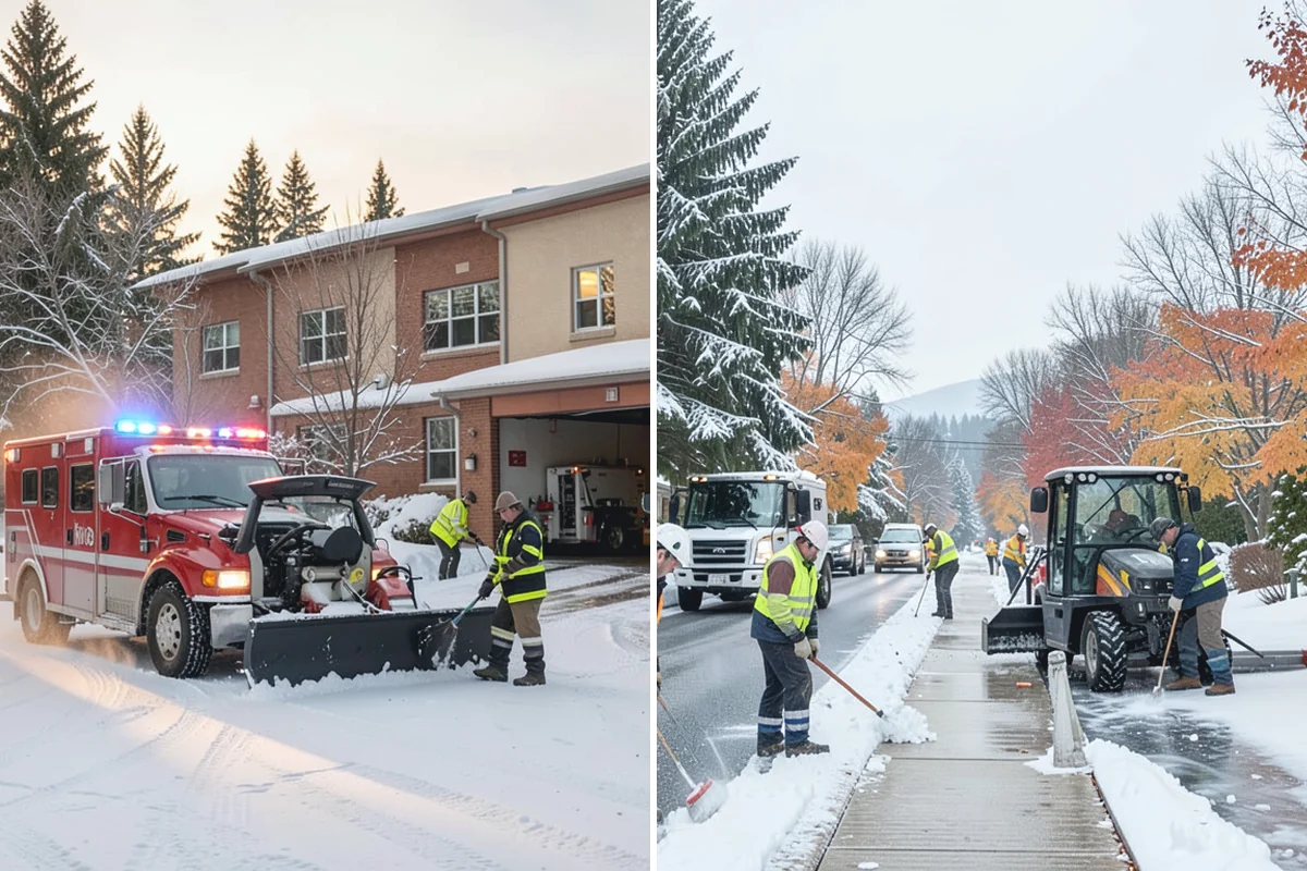 Apartment Snow Removal in South Prairie, Pierce County, WA - Map parking, walkways, entries, and stairwells