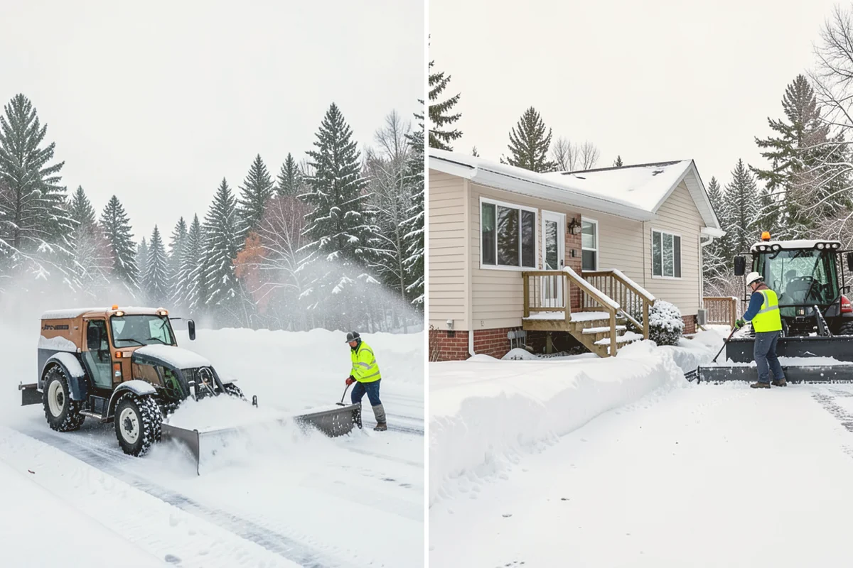 Apartment Snow Removal in Stanwood, Snohomish County, WA - Map parking, walkways, entries, and stairwells