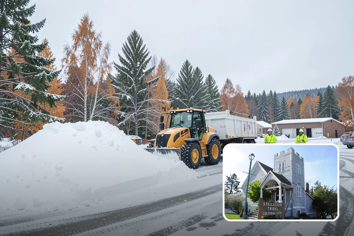 Apartment Snow Removal in Steilacoom, Pierce County, WA - Full-community clearing of lots and paths