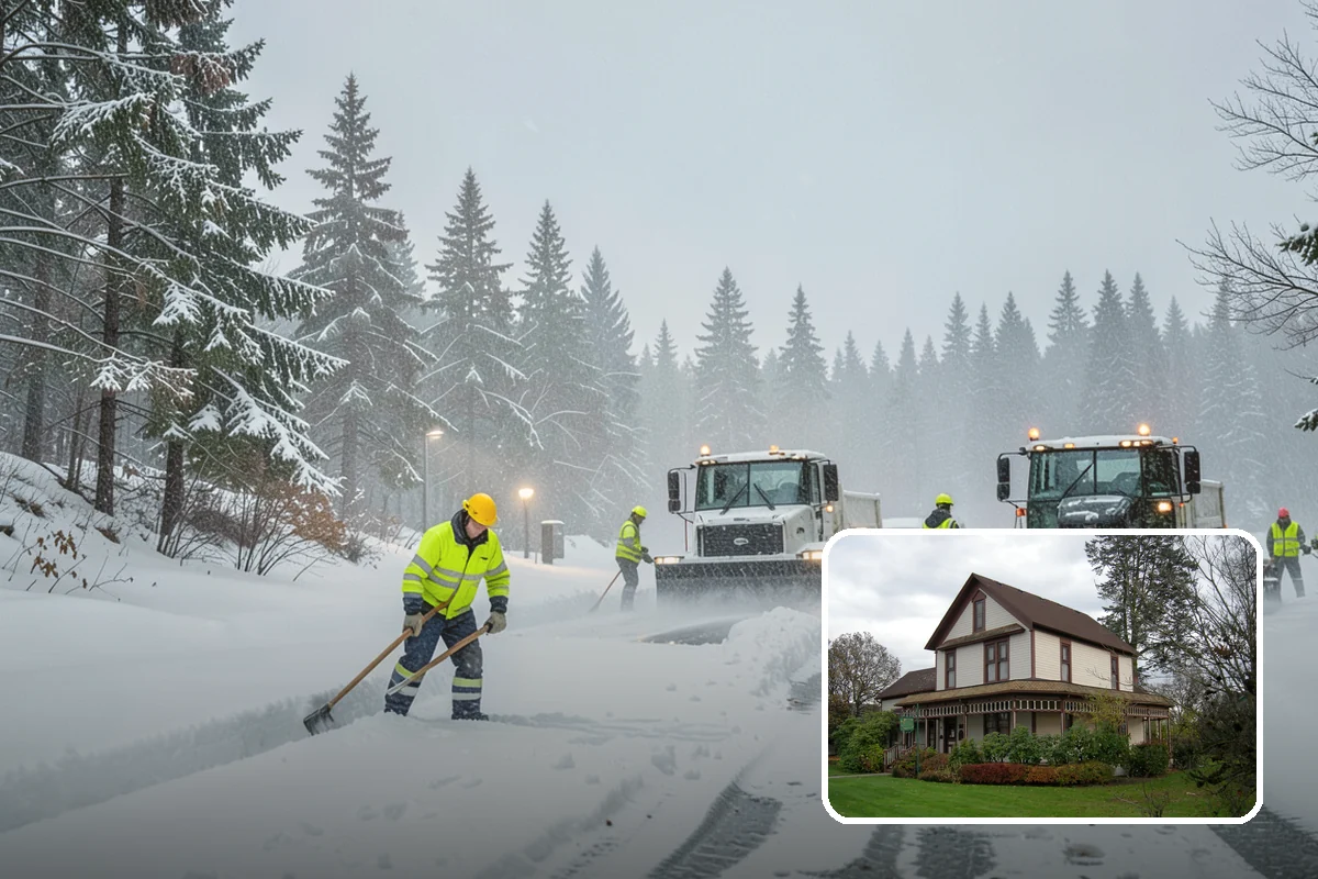 Apartment Snow Removal in Sumner, Pierce County, WA - Full-community clearing of lots and paths