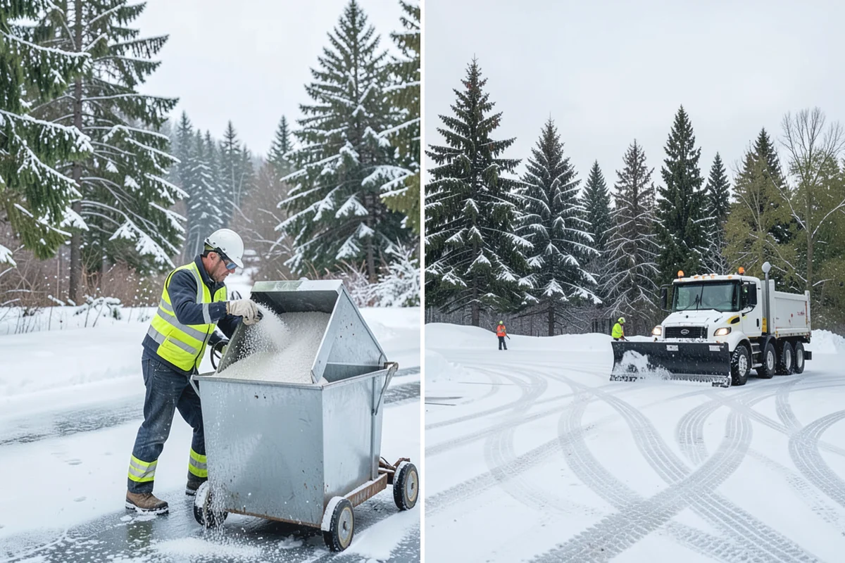 Apartment Snow Removal in Wilkeson, Pierce County, WA - Map parking, walkways, entries, and stairwells