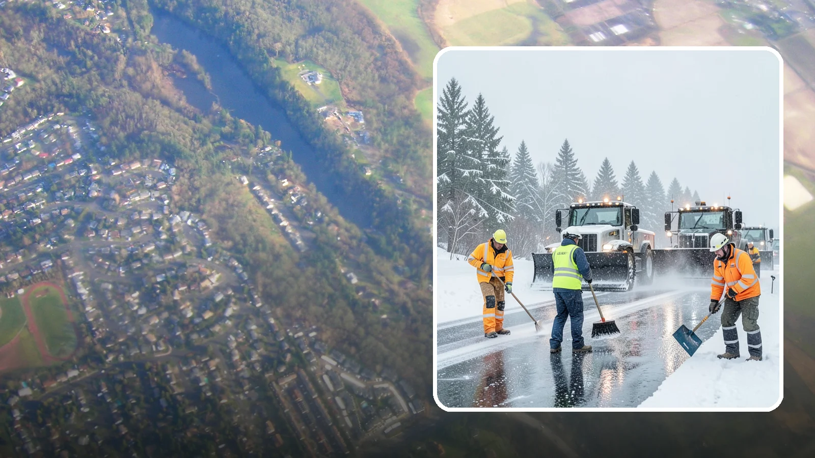 Arctic Blast Response in Algona, King County, WA - We keep pavement safe during arctic blasts when frigid outflow winds drop temperatures and freeze everything solid.