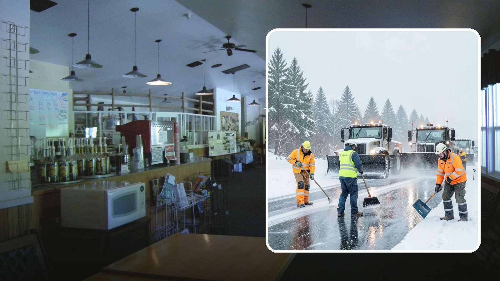 Arctic Blast Response in Black Diamond, King County, WA - We keep pavement safe during arctic blasts when frigid outflow winds drop temperatures and freeze everything solid.