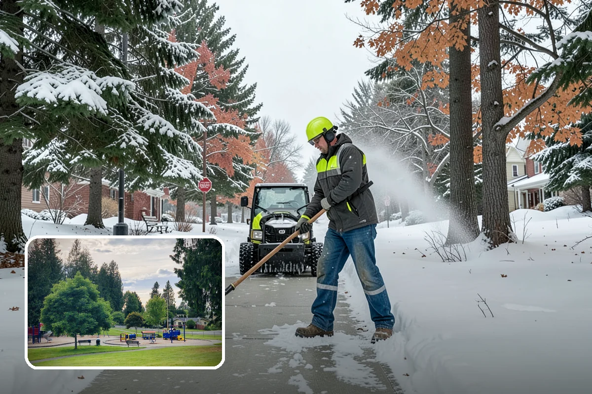 Arctic Blast Response in Bonney Lake, Pierce County, WA - Treatment matched to dry, windy cold that refreezes surfaces quickly