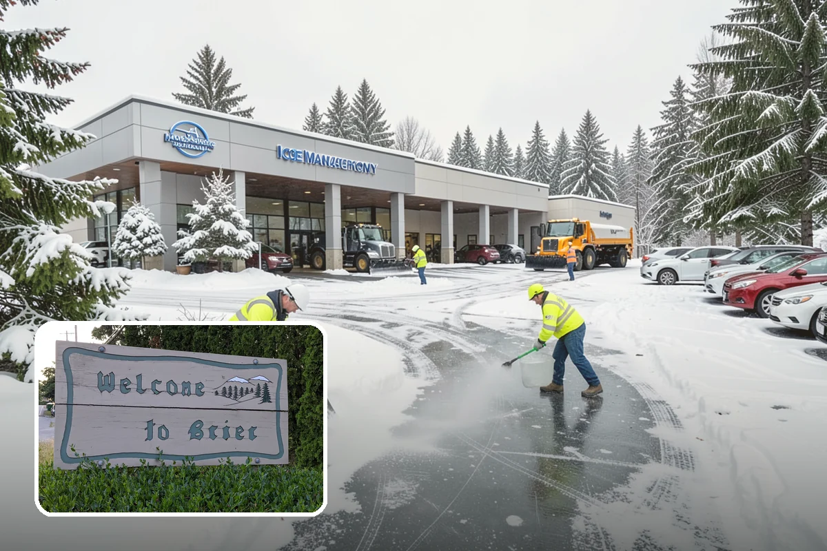 Arctic Blast Response in Brier, Snohomish County, WA - Treatment matched to dry, windy cold that refreezes surfaces quickly