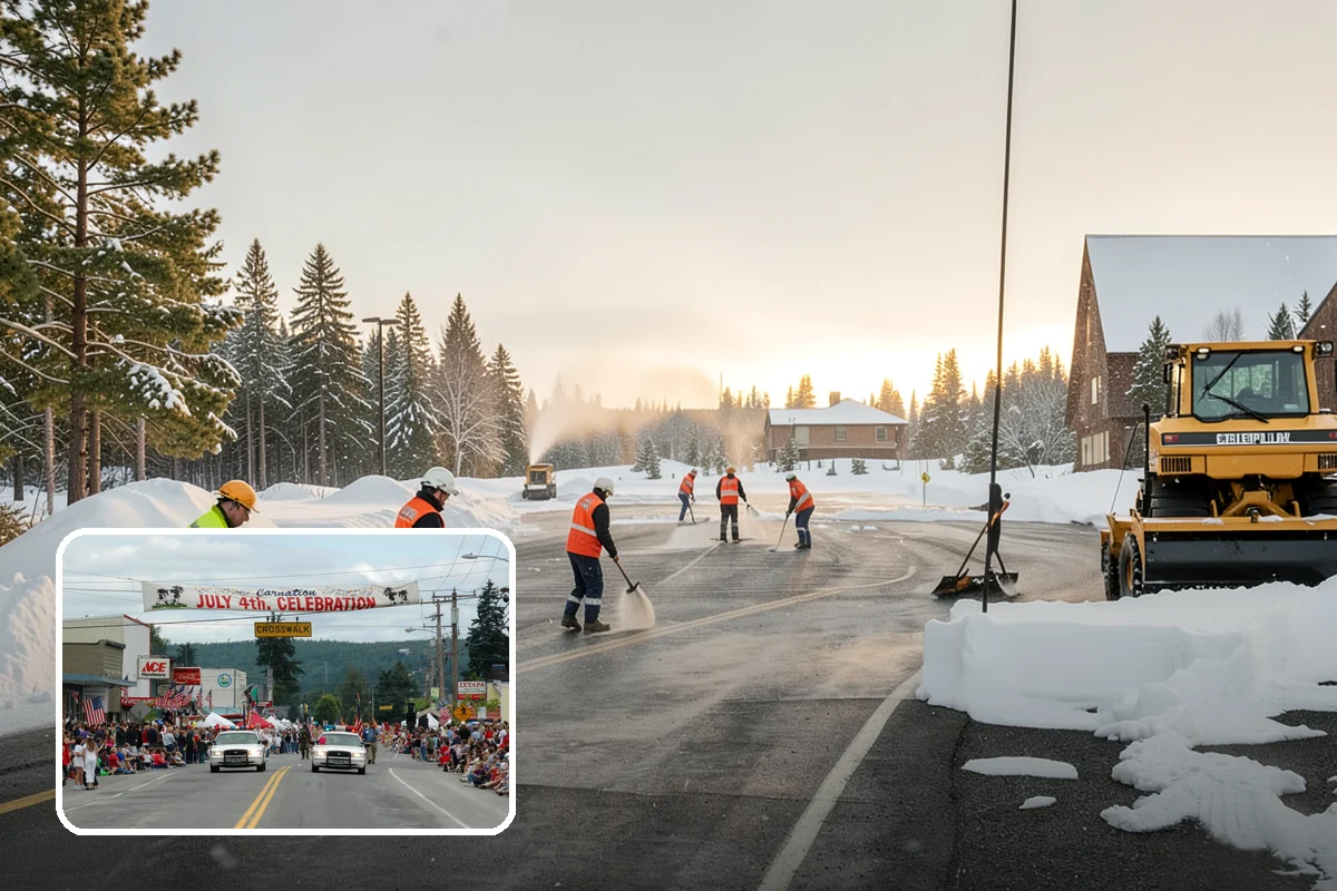 Arctic Blast Response in Carnation, King County, WA - Treatment matched to dry, windy cold that refreezes surfaces quickly