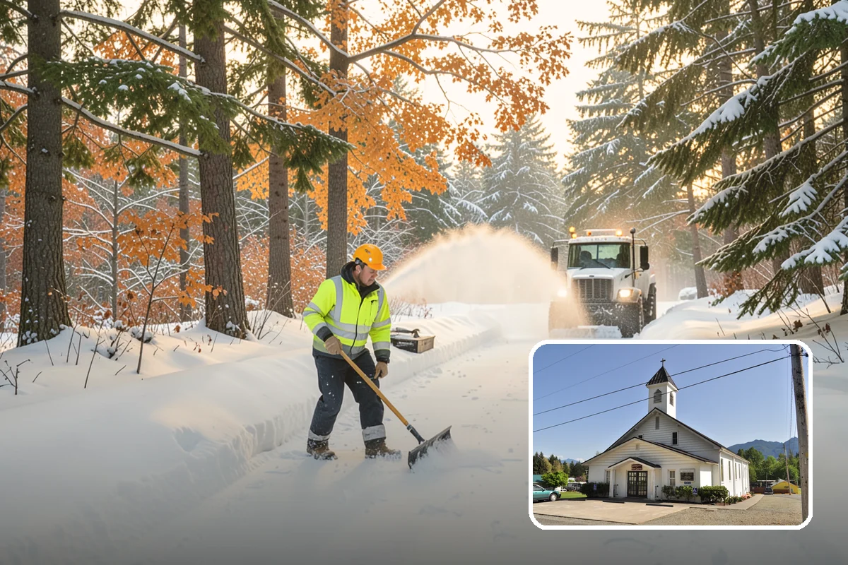 Arctic Blast Response in Concrete, Skagit County, WA - Treatment matched to dry, windy cold that refreezes surfaces quickly