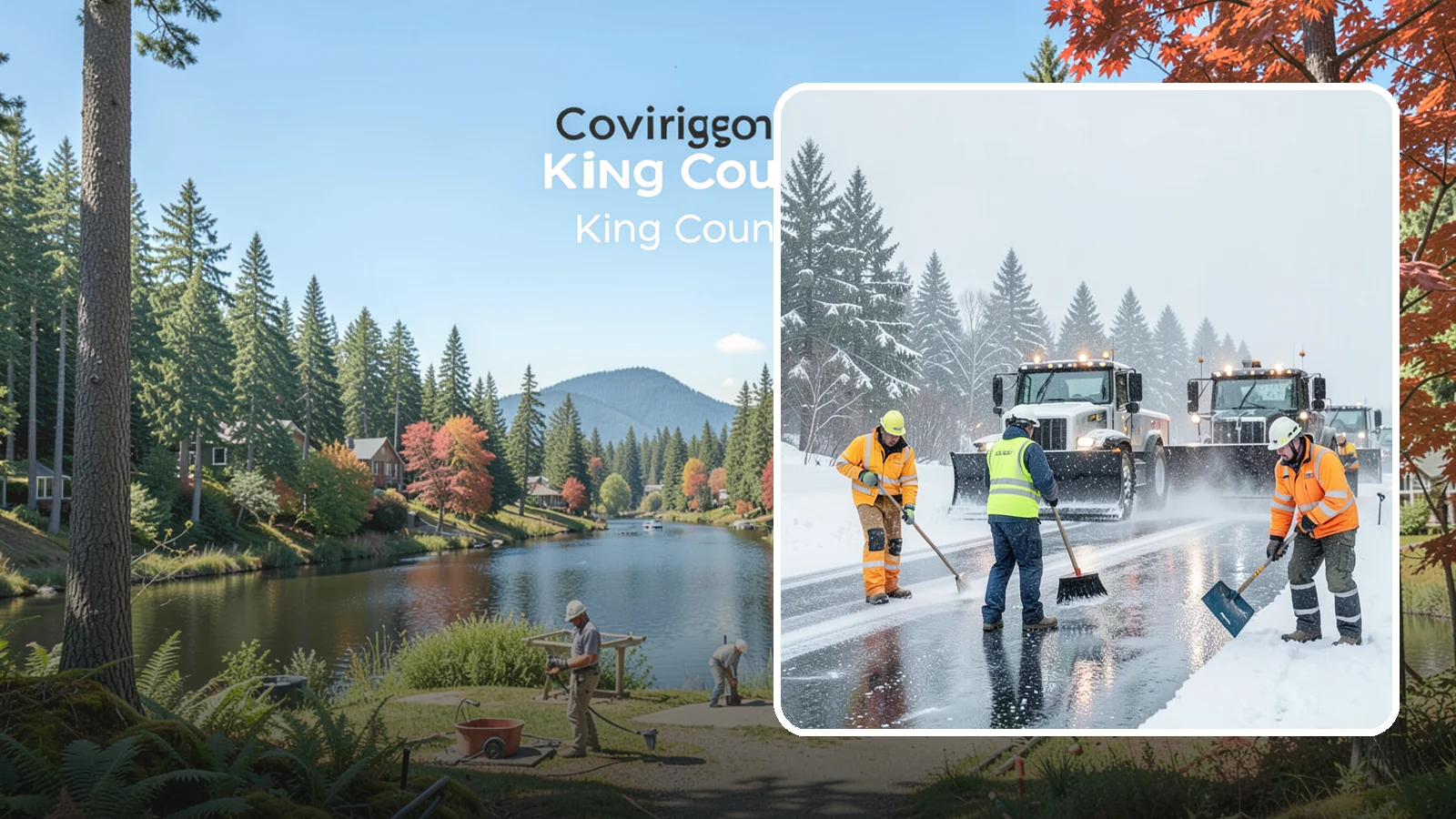 Arctic Blast Response in Covington, King County, WA - We keep pavement safe during arctic blasts when frigid outflow winds drop temperatures and freeze everything solid.