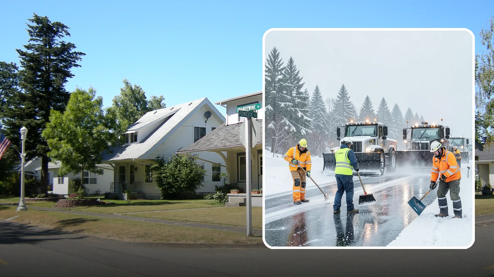 Arctic Blast Response in DuPont, Pierce County, WA - We keep pavement safe during arctic blasts when frigid outflow winds drop temperatures and freeze everything solid.