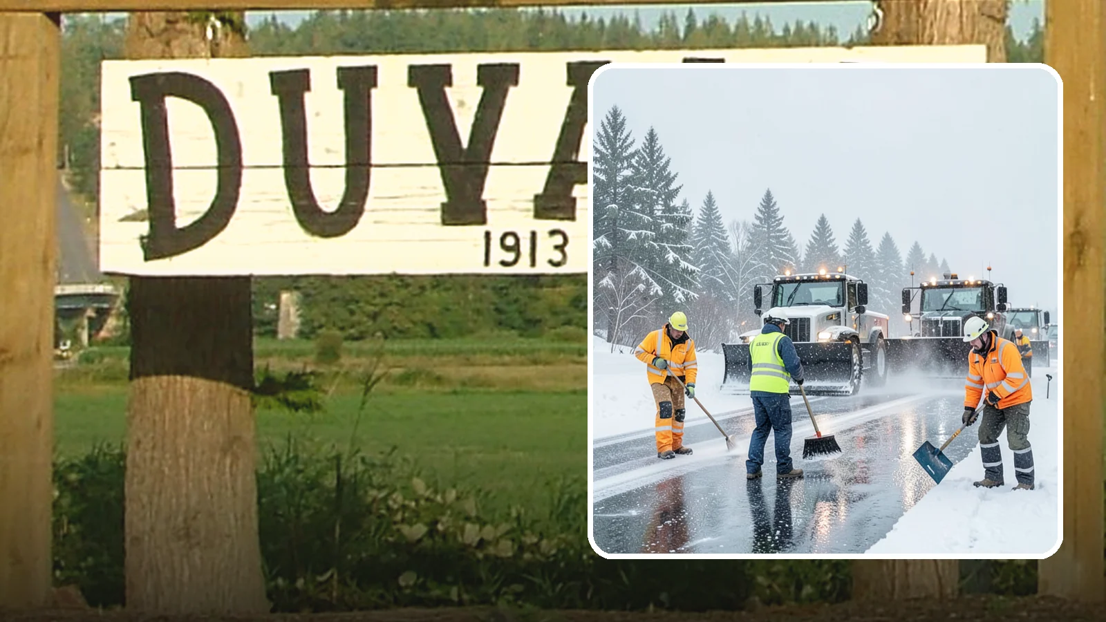 Arctic Blast Response in Duvall, King County, WA - We keep pavement safe during arctic blasts when frigid outflow winds drop temperatures and freeze everything solid.