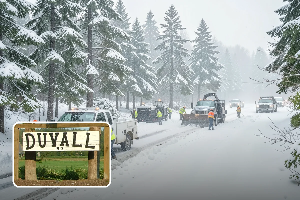 Arctic Blast Response in Duvall, King County, WA - Treatment matched to dry, windy cold that refreezes surfaces quickly