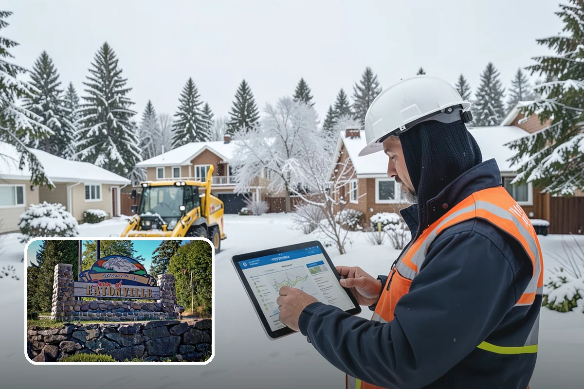 Arctic Blast Response in Eatonville, Pierce County, WA - Treatment matched to dry, windy cold that refreezes surfaces quickly