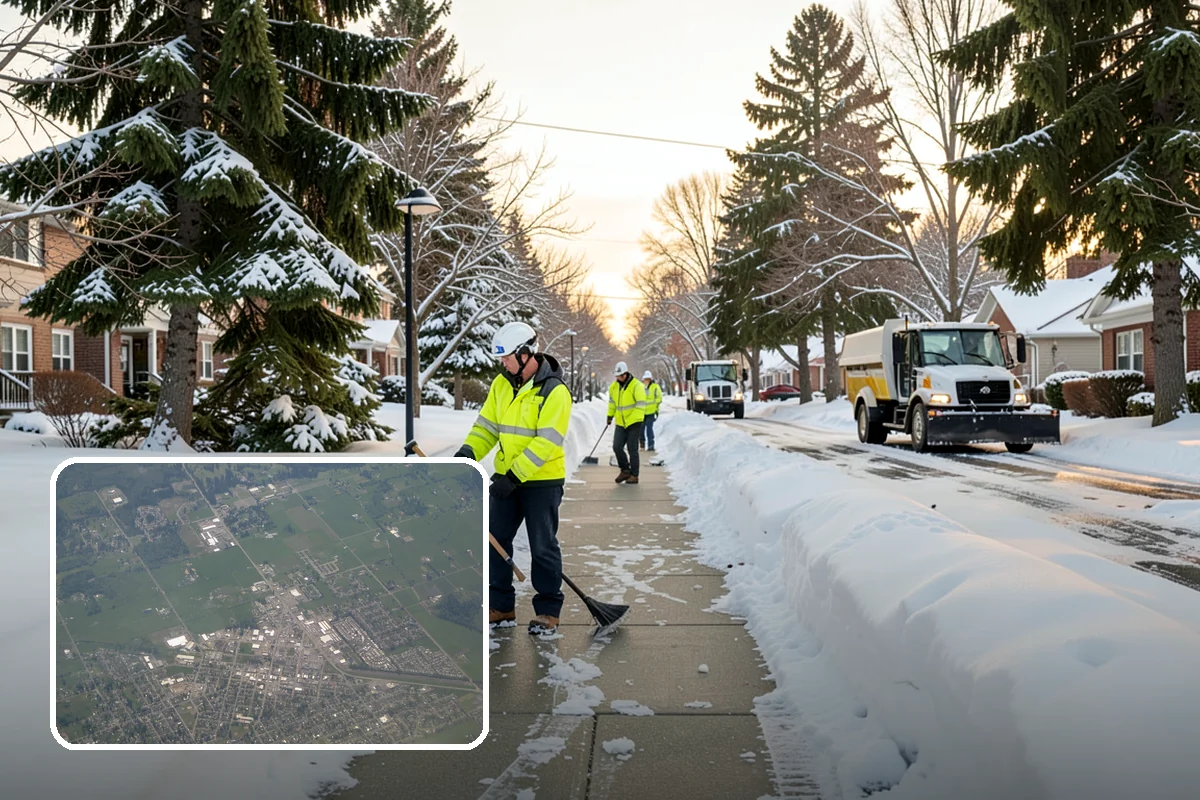 Arctic Blast Response in Enumclaw, King County, WA - Treatment matched to dry, windy cold that refreezes surfaces quickly