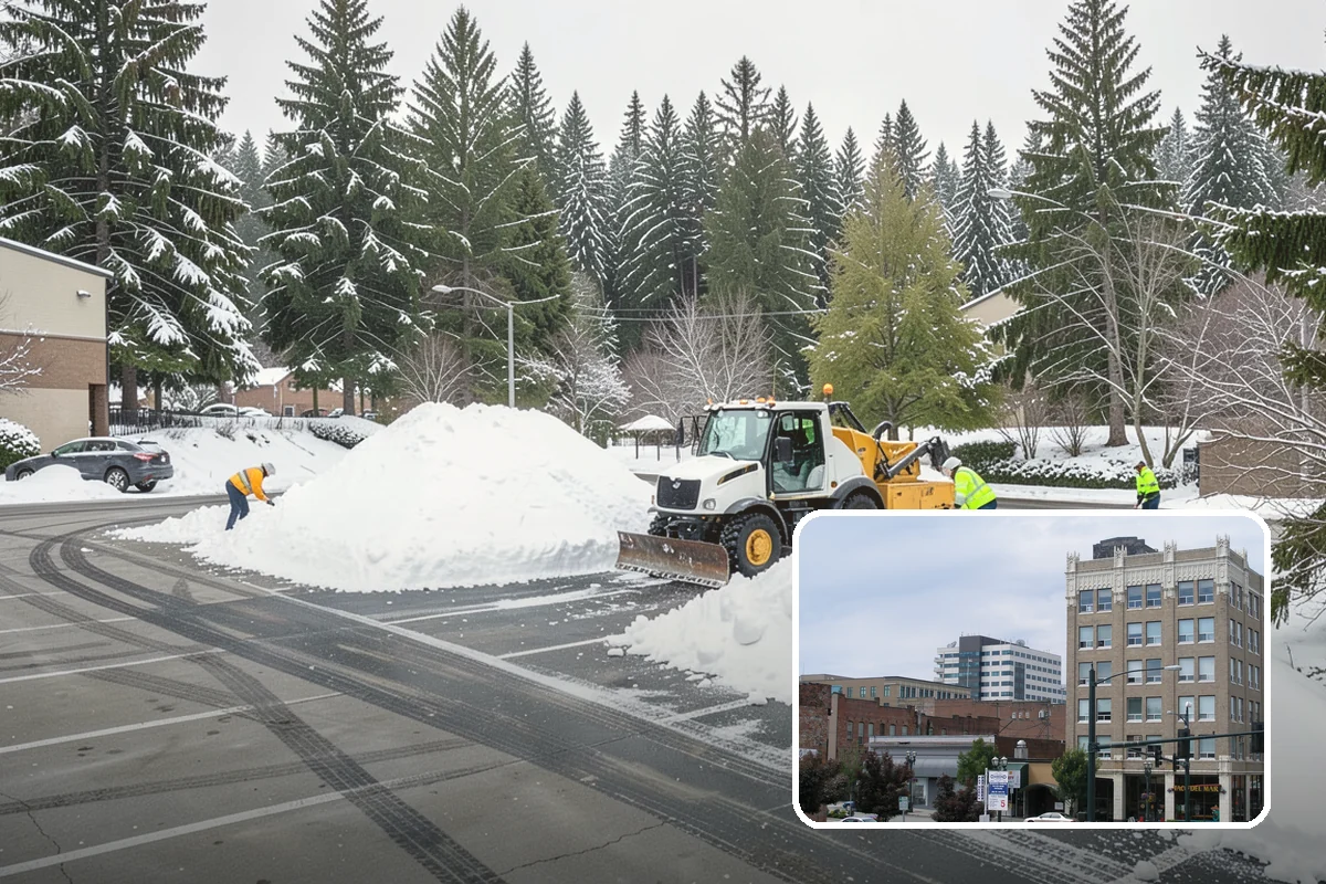 Arctic Blast Response in Everett, Snohomish County, WA - Treatment matched to dry, windy cold that refreezes surfaces quickly
