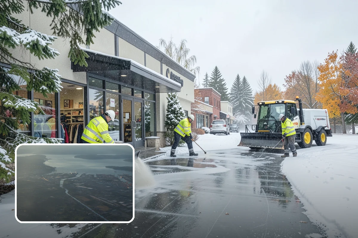 Arctic Blast Response in Fife, Pierce County, WA - Treatment matched to dry, windy cold that refreezes surfaces quickly