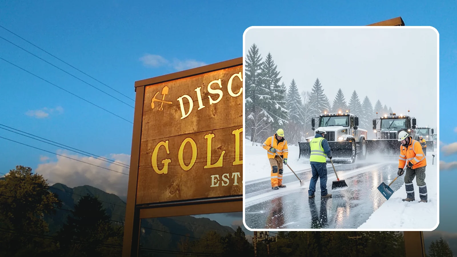 Arctic Blast Response in Gold Bar, Snohomish County, WA - We keep pavement safe during arctic blasts when frigid outflow winds drop temperatures and freeze everything solid.