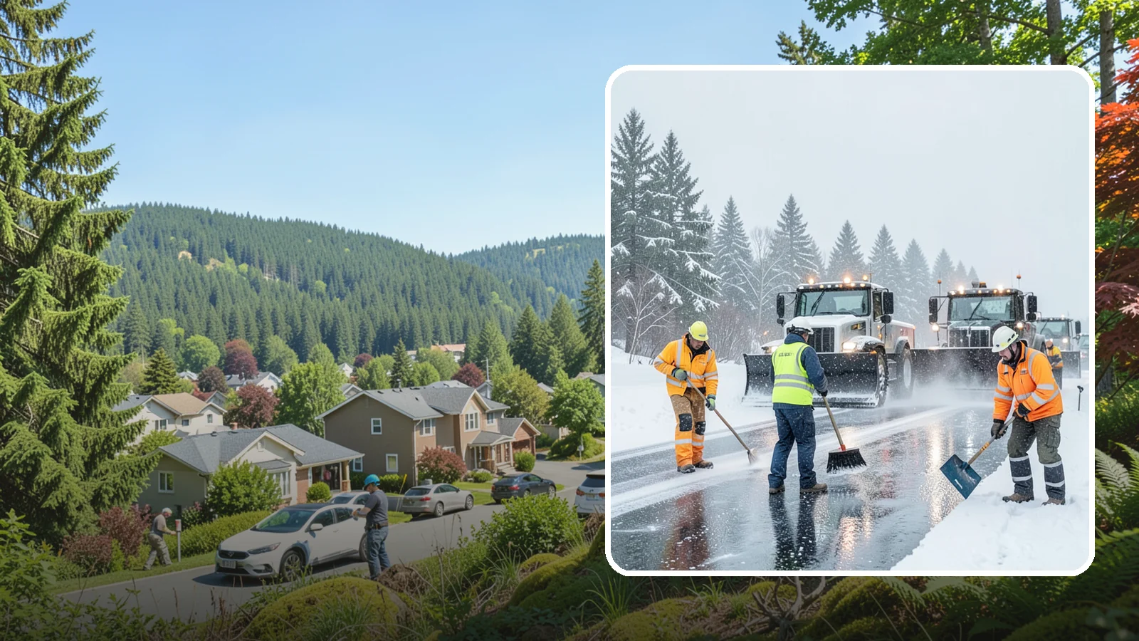 Arctic Blast Response in Index, Snohomish County, WA - We keep pavement safe during arctic blasts when frigid outflow winds drop temperatures and freeze everything solid.