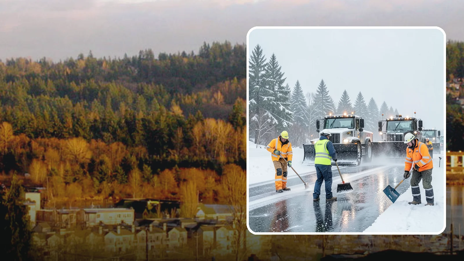 Arctic Blast Response in Kenmore, King County, WA - We keep pavement safe during arctic blasts when frigid outflow winds drop temperatures and freeze everything solid.