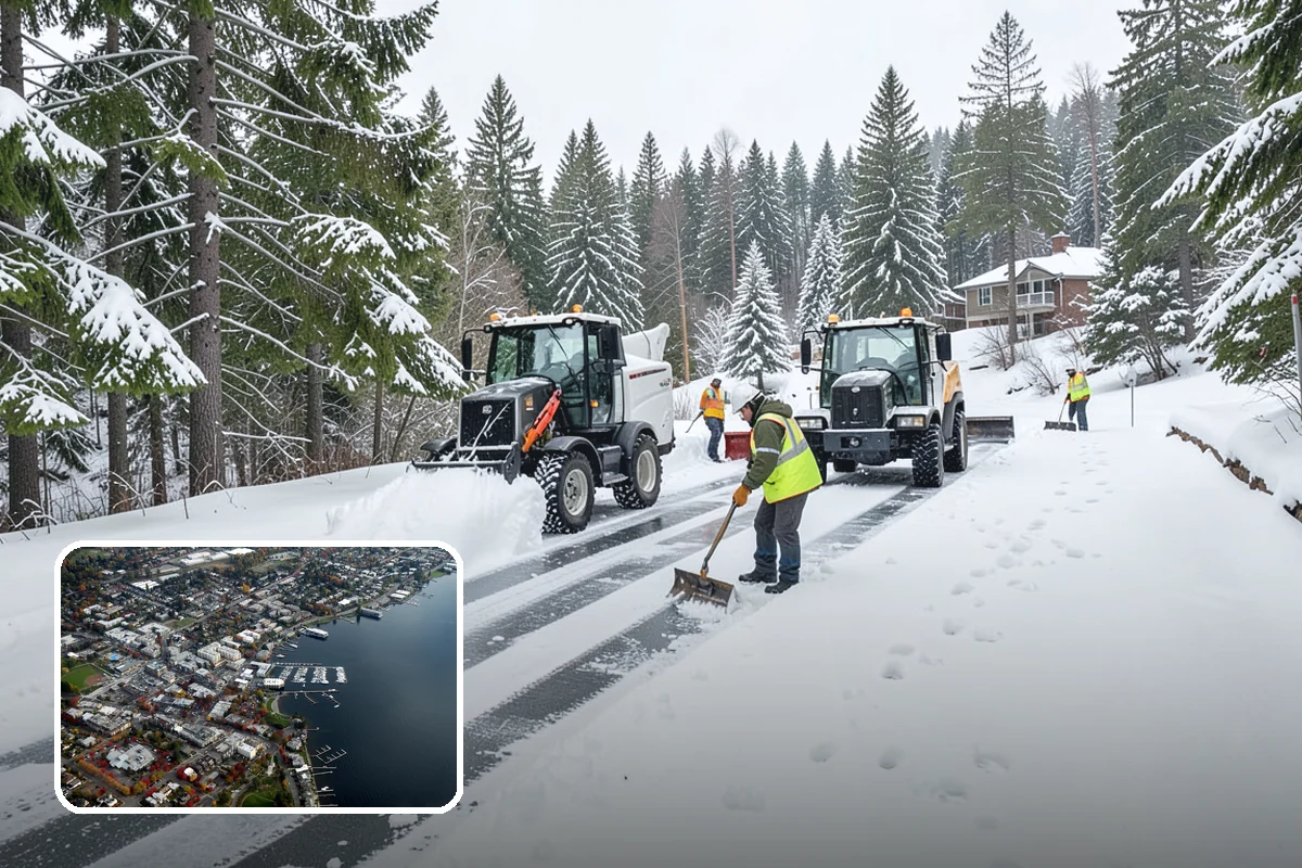Arctic Blast Response in Kirkland, King County, WA - Treatment matched to dry, windy cold that refreezes surfaces quickly