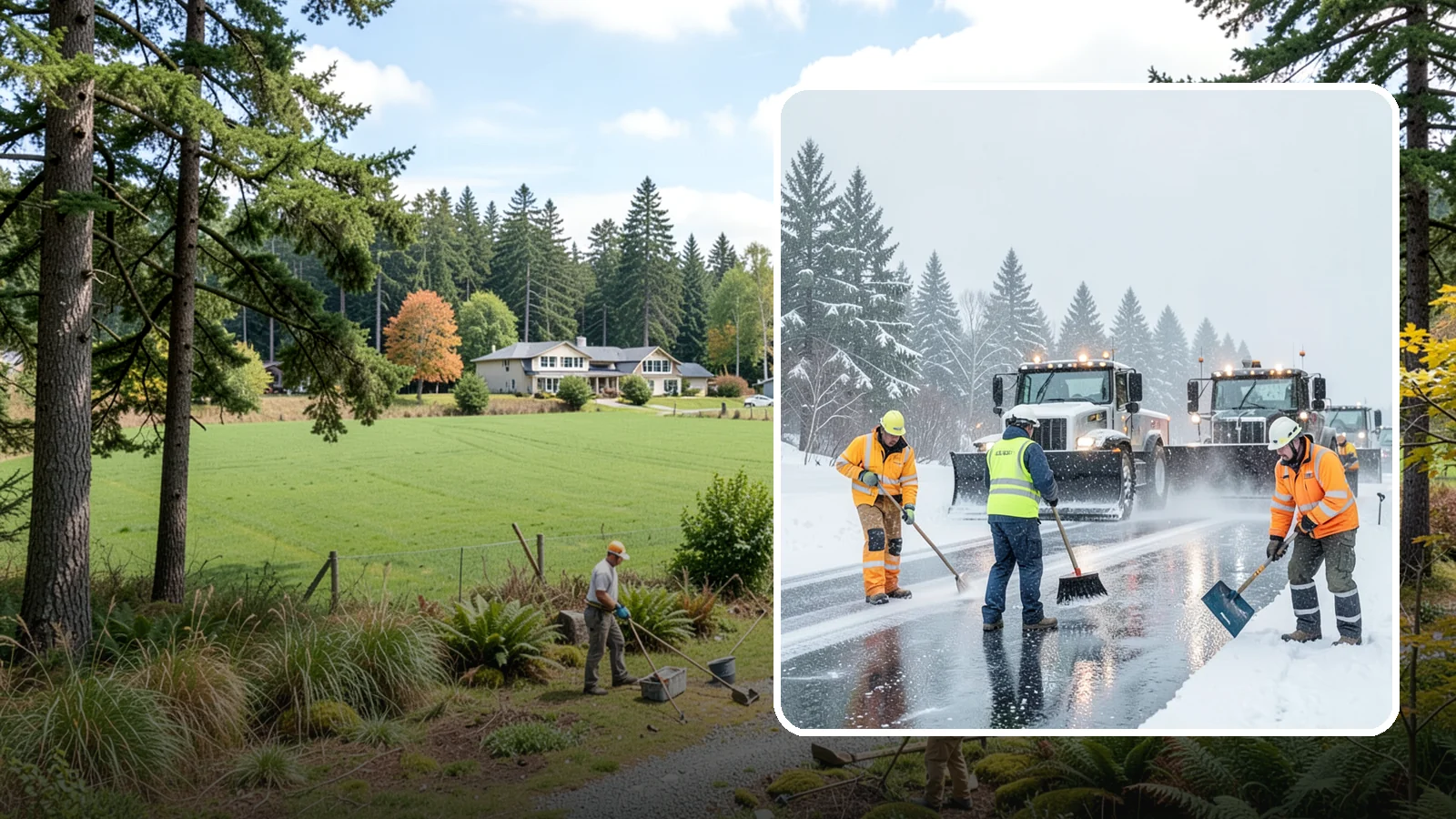 Arctic Blast Response in Lyman, Skagit County, WA - We keep pavement safe during arctic blasts when frigid outflow winds drop temperatures and freeze everything solid.