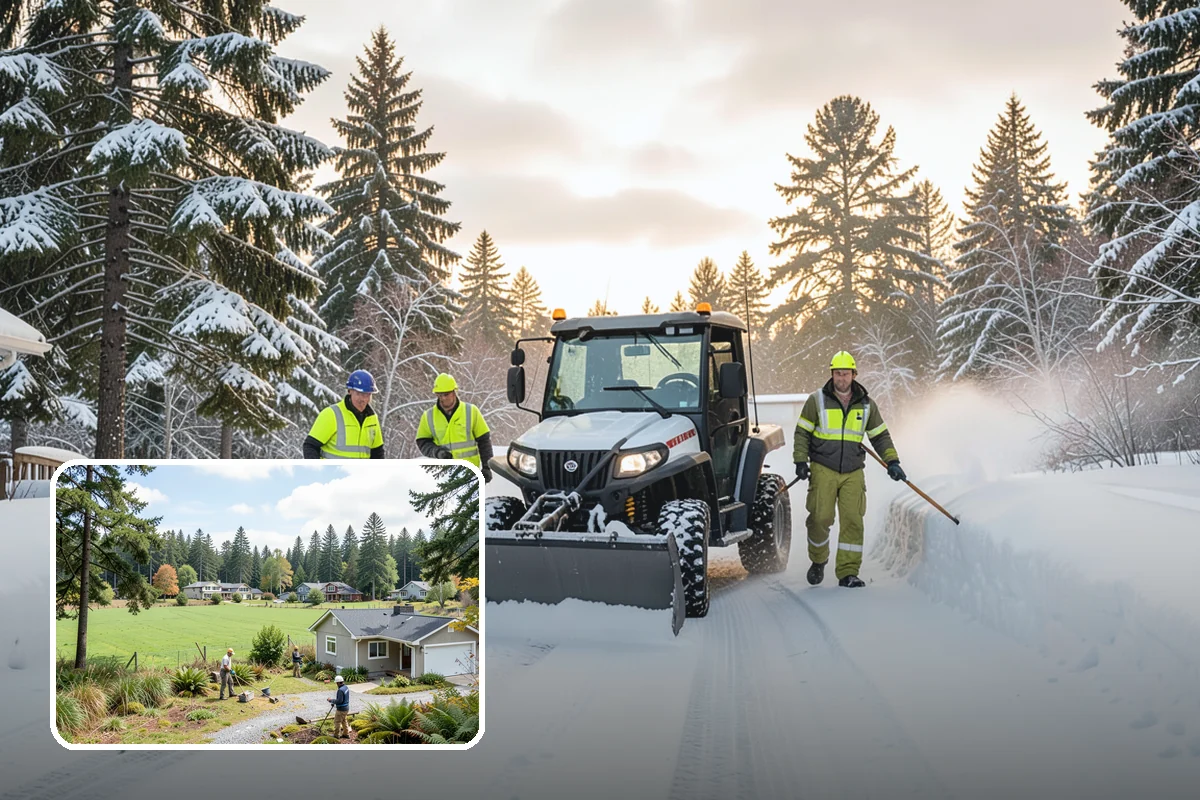 Arctic Blast Response in Lyman, Skagit County, WA - Treatment matched to dry, windy cold that refreezes surfaces quickly