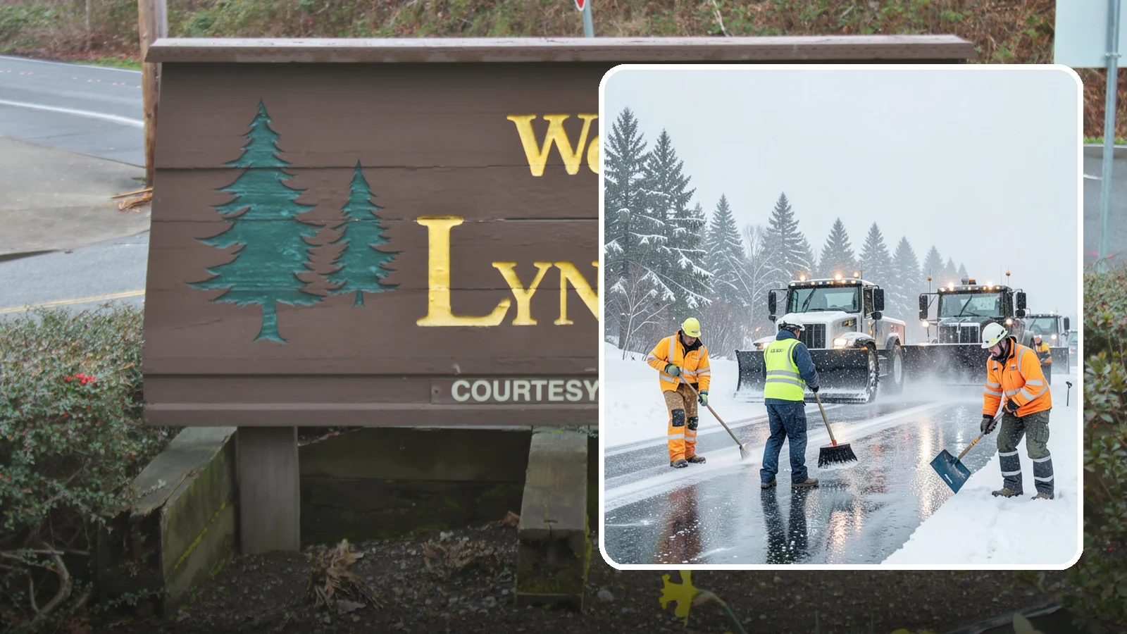 Arctic Blast Response in Lynnwood, Snohomish County, WA - We keep pavement safe during arctic blasts when frigid outflow winds drop temperatures and freeze everything solid.