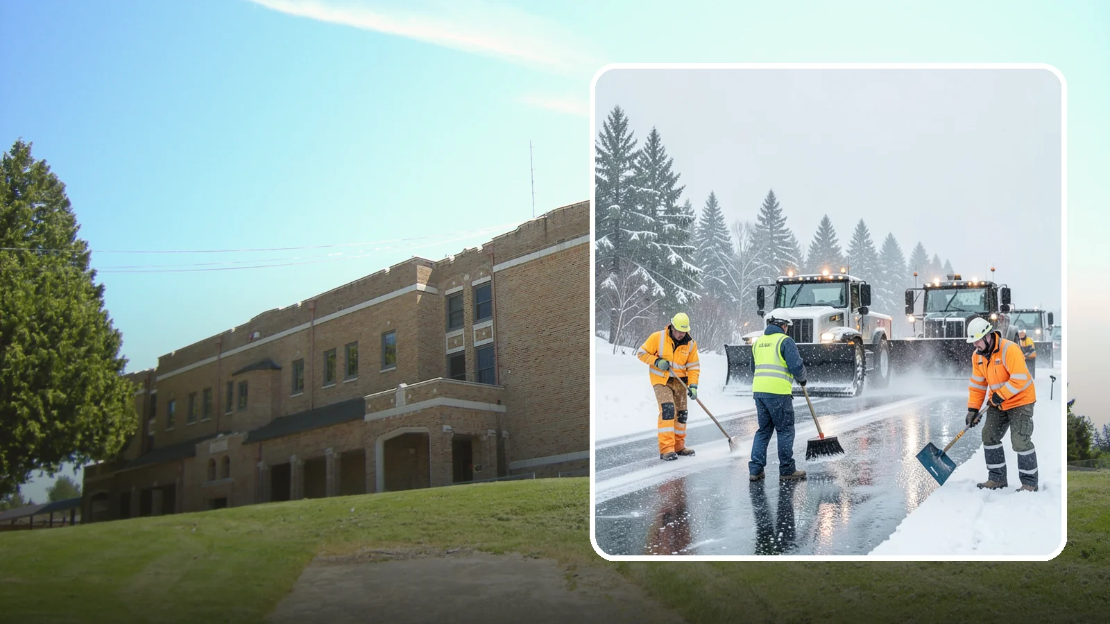 Arctic Blast Response in Maple Valley, King County, WA - We keep pavement safe during arctic blasts when frigid outflow winds drop temperatures and freeze everything solid.
