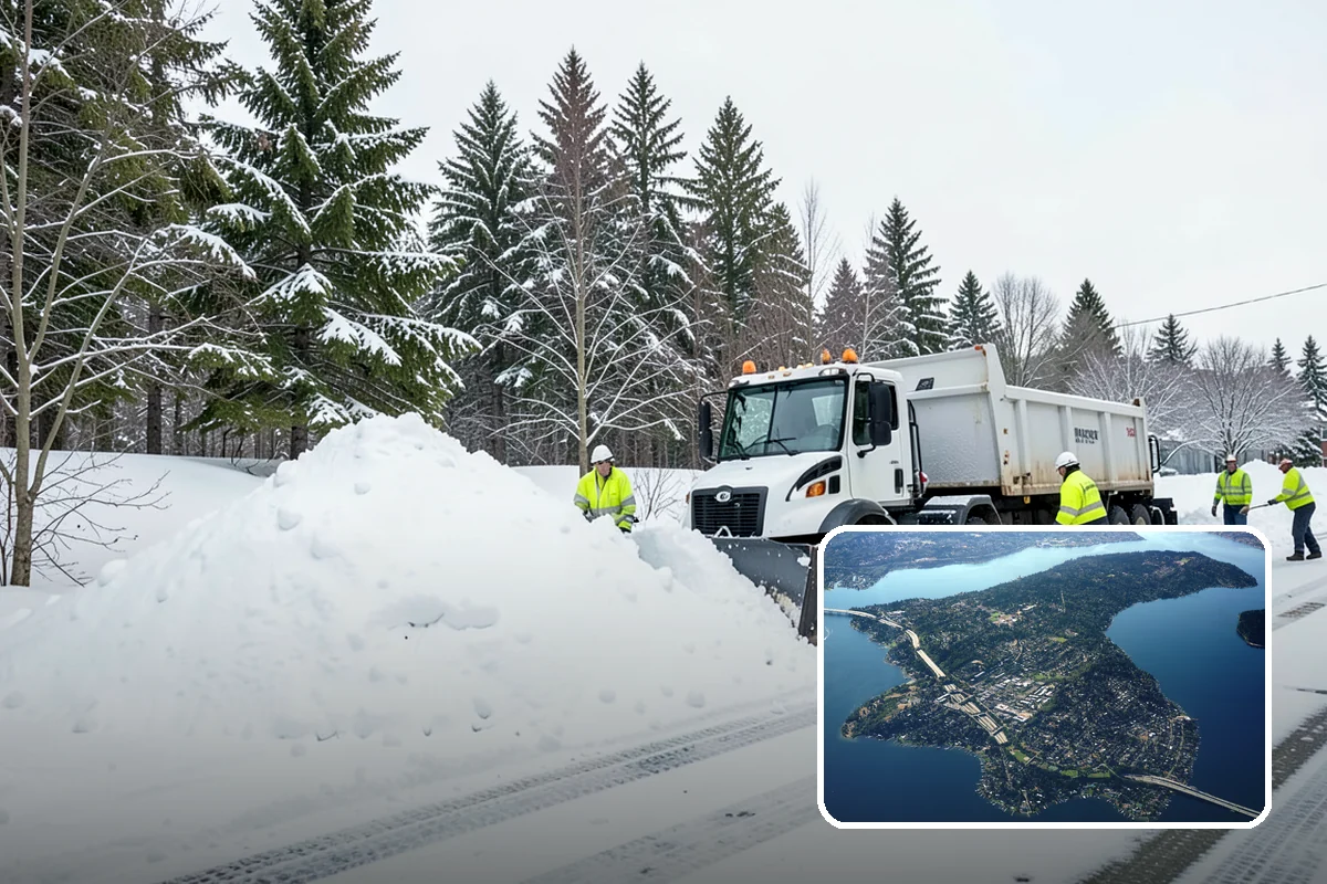 Arctic Blast Response in Mercer Island, King County, WA - Treatment matched to dry, windy cold that refreezes surfaces quickly