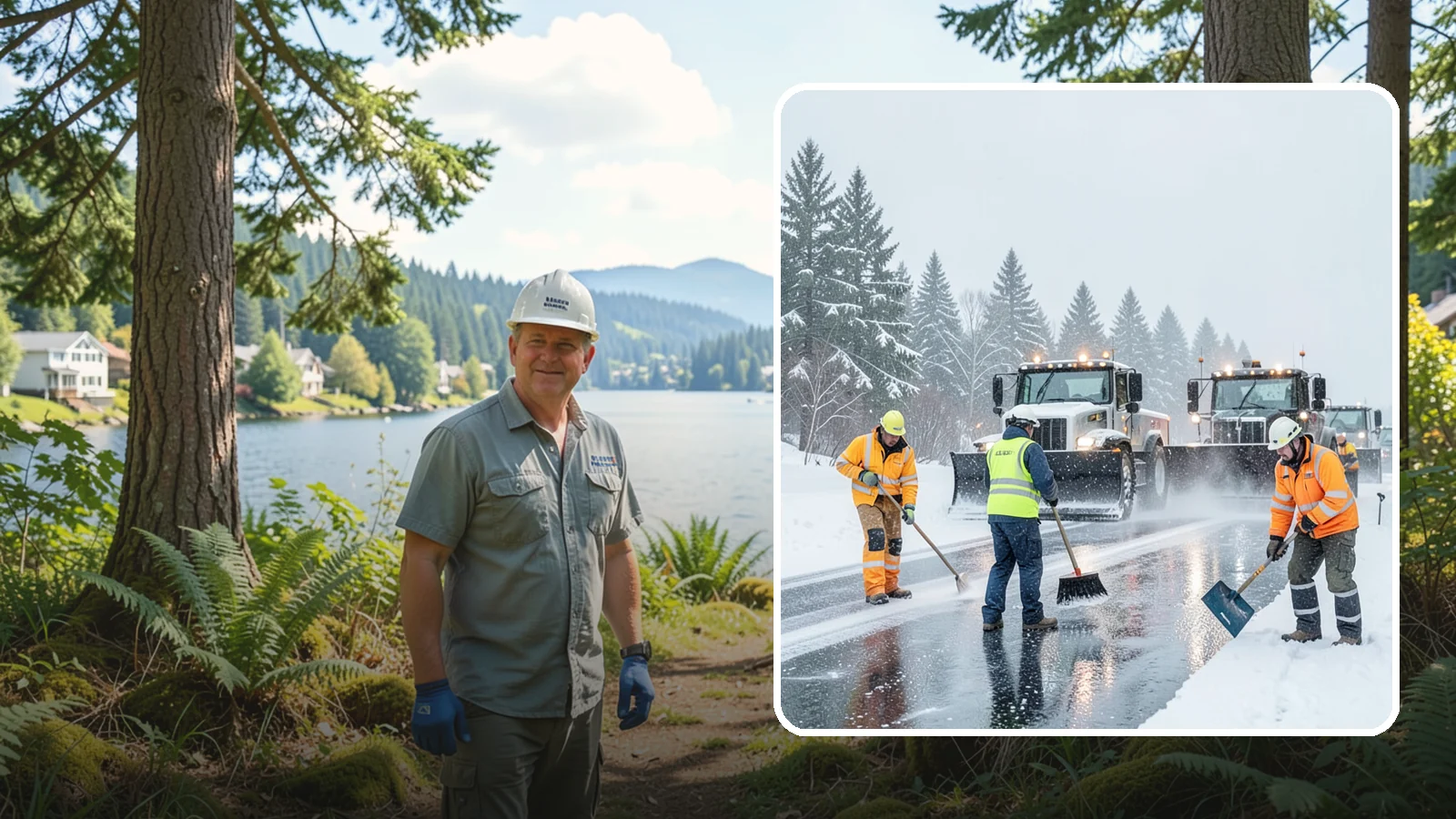 Arctic Blast Response in Milton, King County, WA - We keep pavement safe during arctic blasts when frigid outflow winds drop temperatures and freeze everything solid.