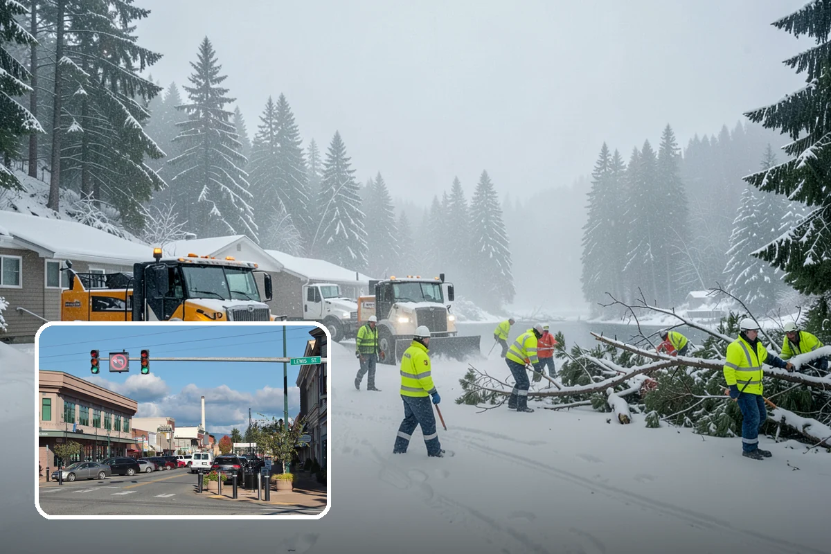 Arctic Blast Response in Monroe, Snohomish County, WA - Treatment matched to dry, windy cold that refreezes surfaces quickly
