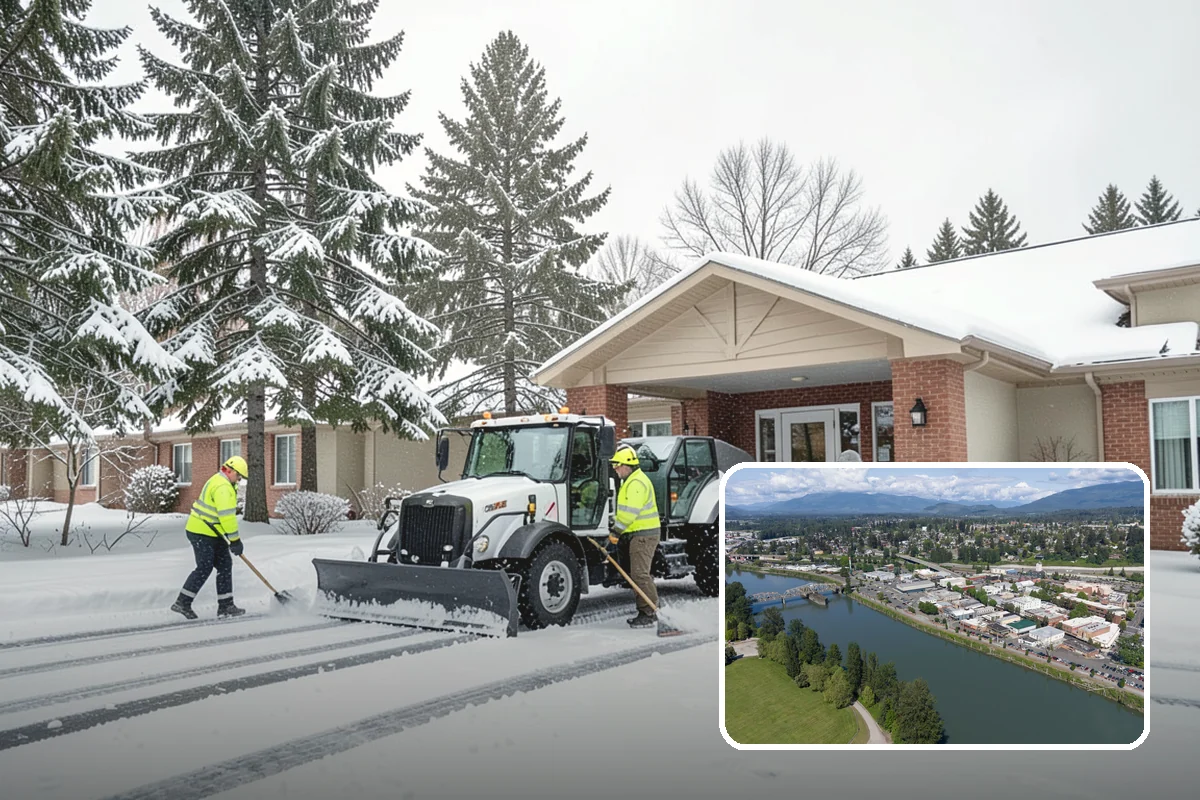 Arctic Blast Response in Mount Vernon, Skagit County, WA - Treatment matched to dry, windy cold that refreezes surfaces quickly