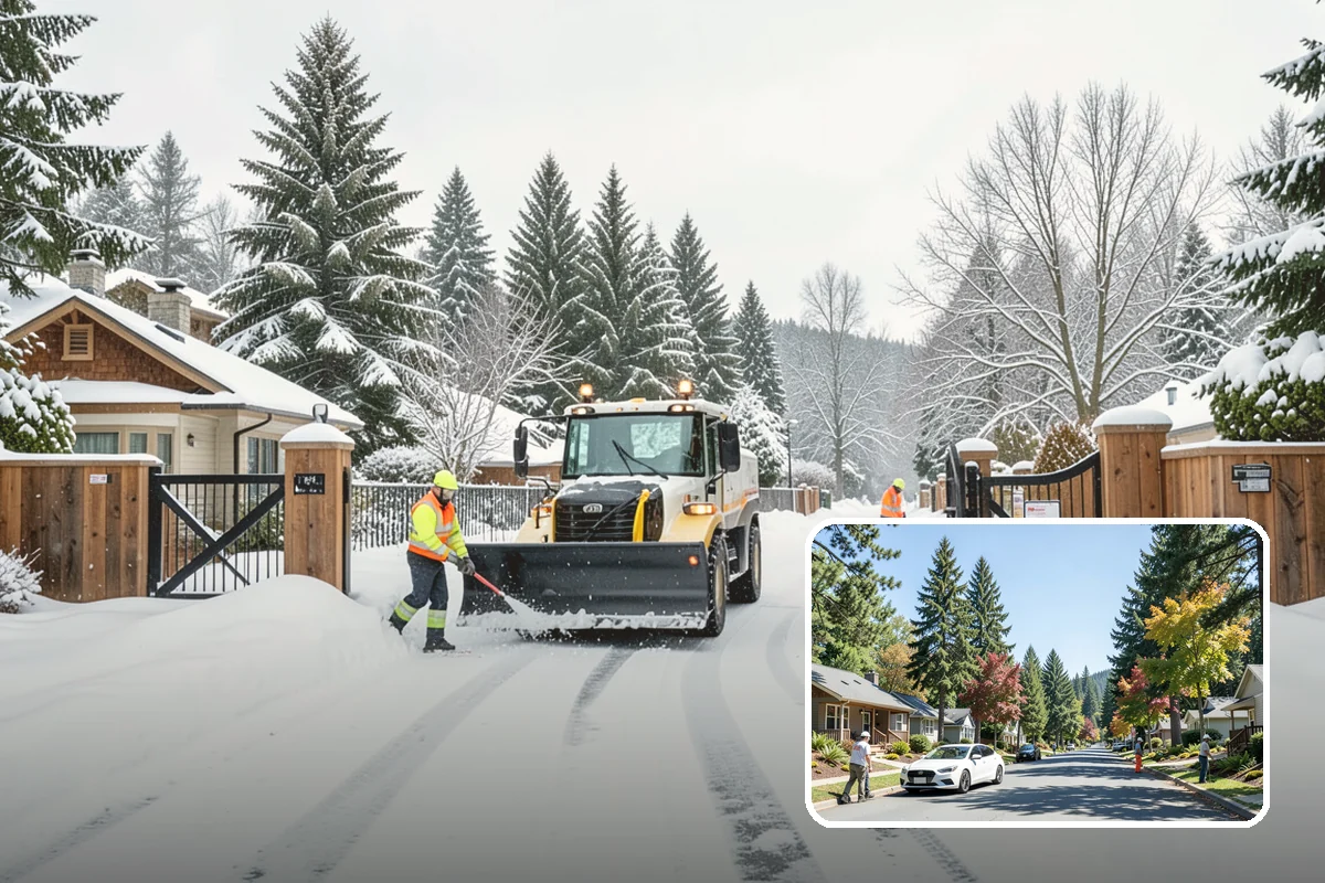 Arctic Blast Response in Orting, Pierce County, WA - Treatment matched to dry, windy cold that refreezes surfaces quickly