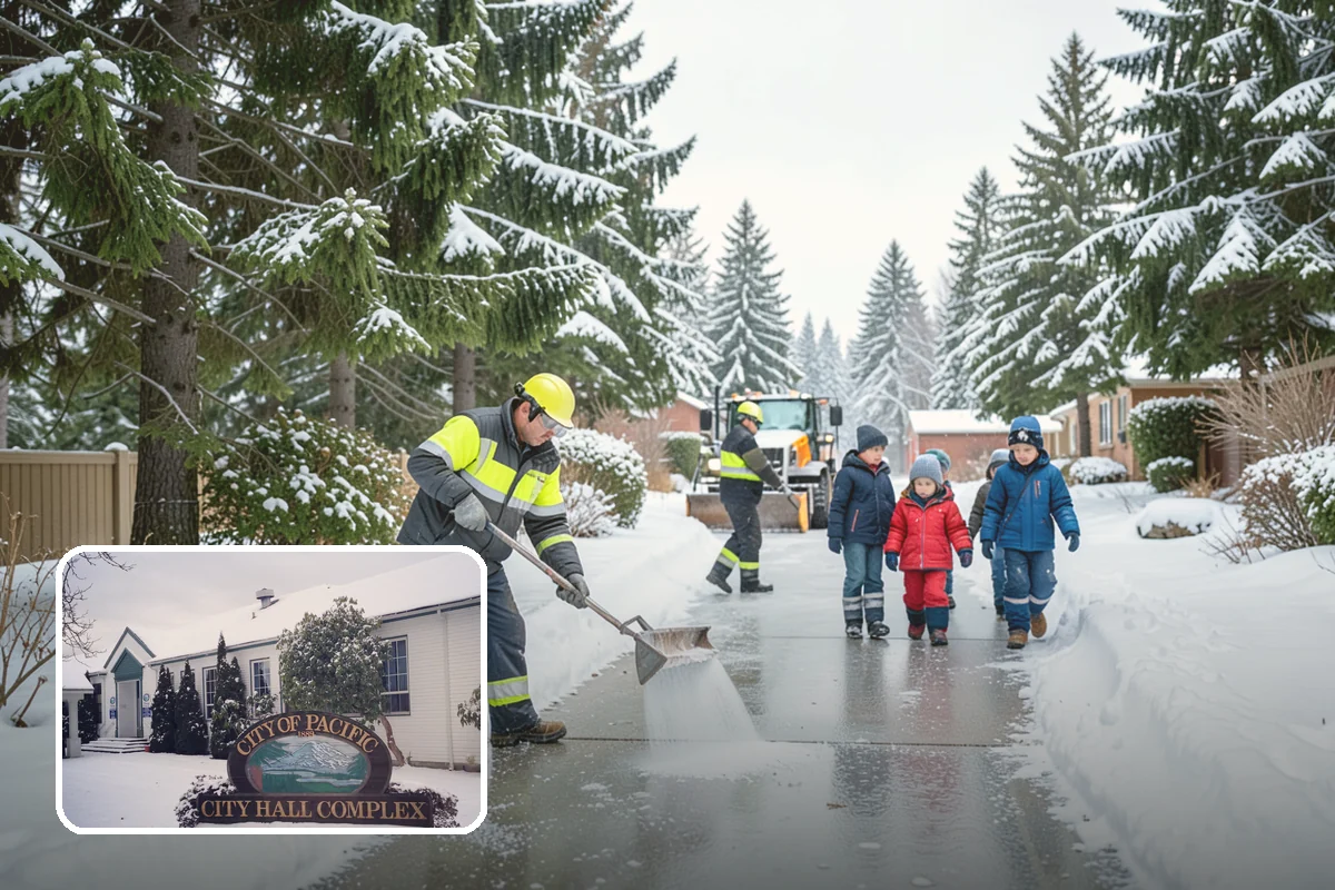 Arctic Blast Response in Pacific, King County, WA - Treatment matched to dry, windy cold that refreezes surfaces quickly