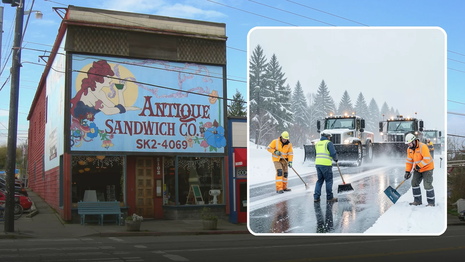 Arctic Blast Response in Ruston, Pierce County, WA - We keep pavement safe during arctic blasts when frigid outflow winds drop temperatures and freeze everything solid.