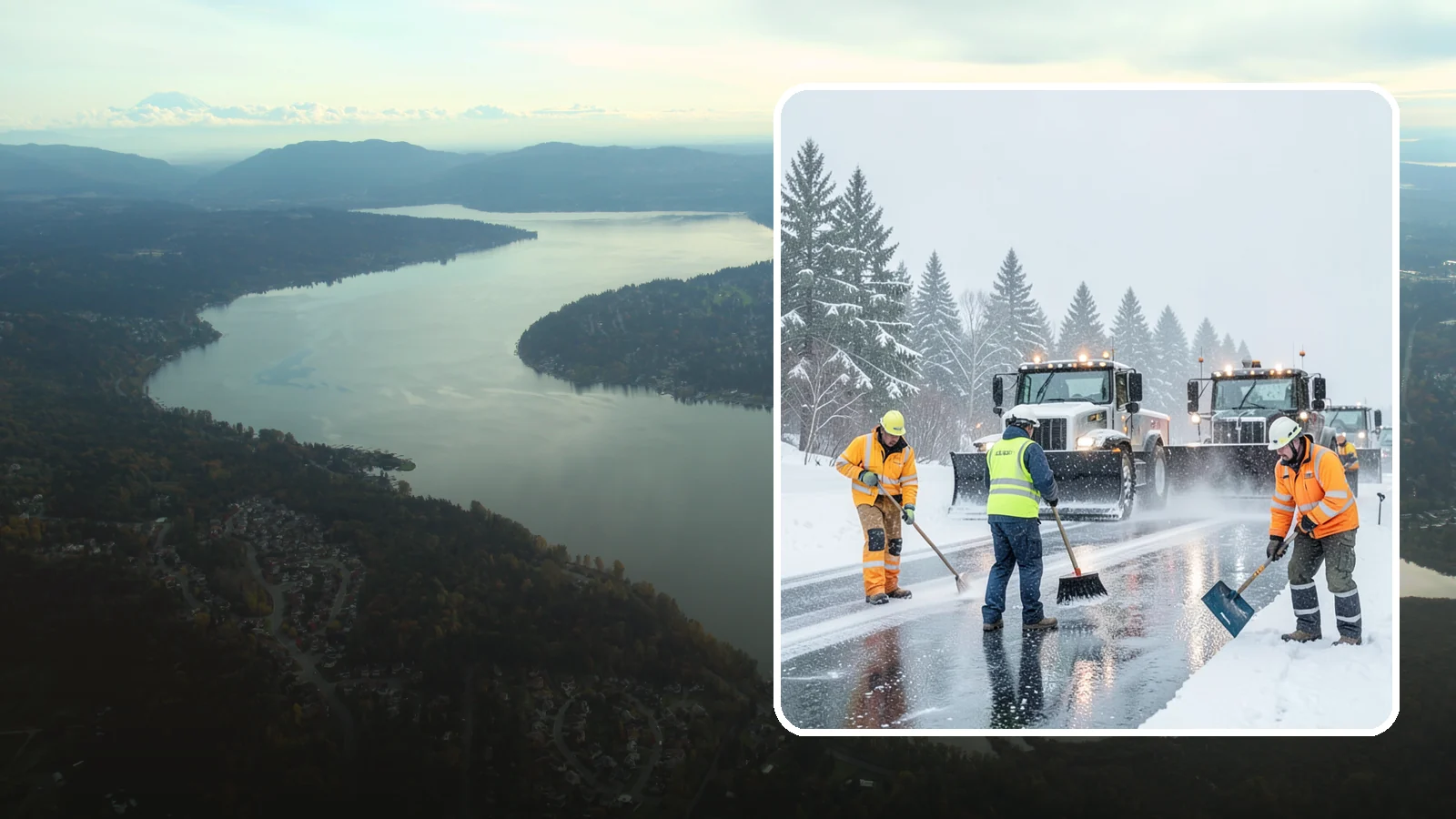 Arctic Blast Response in Sammamish, King County, WA - We keep pavement safe during arctic blasts when frigid outflow winds drop temperatures and freeze everything solid.