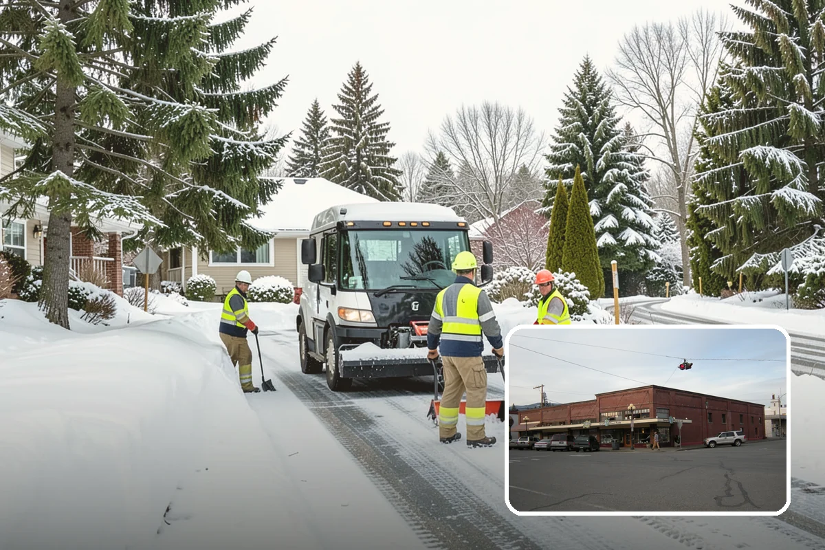 Arctic Blast Response in Sedro-Woolley, Skagit County, WA - Treatment matched to dry, windy cold that refreezes surfaces quickly