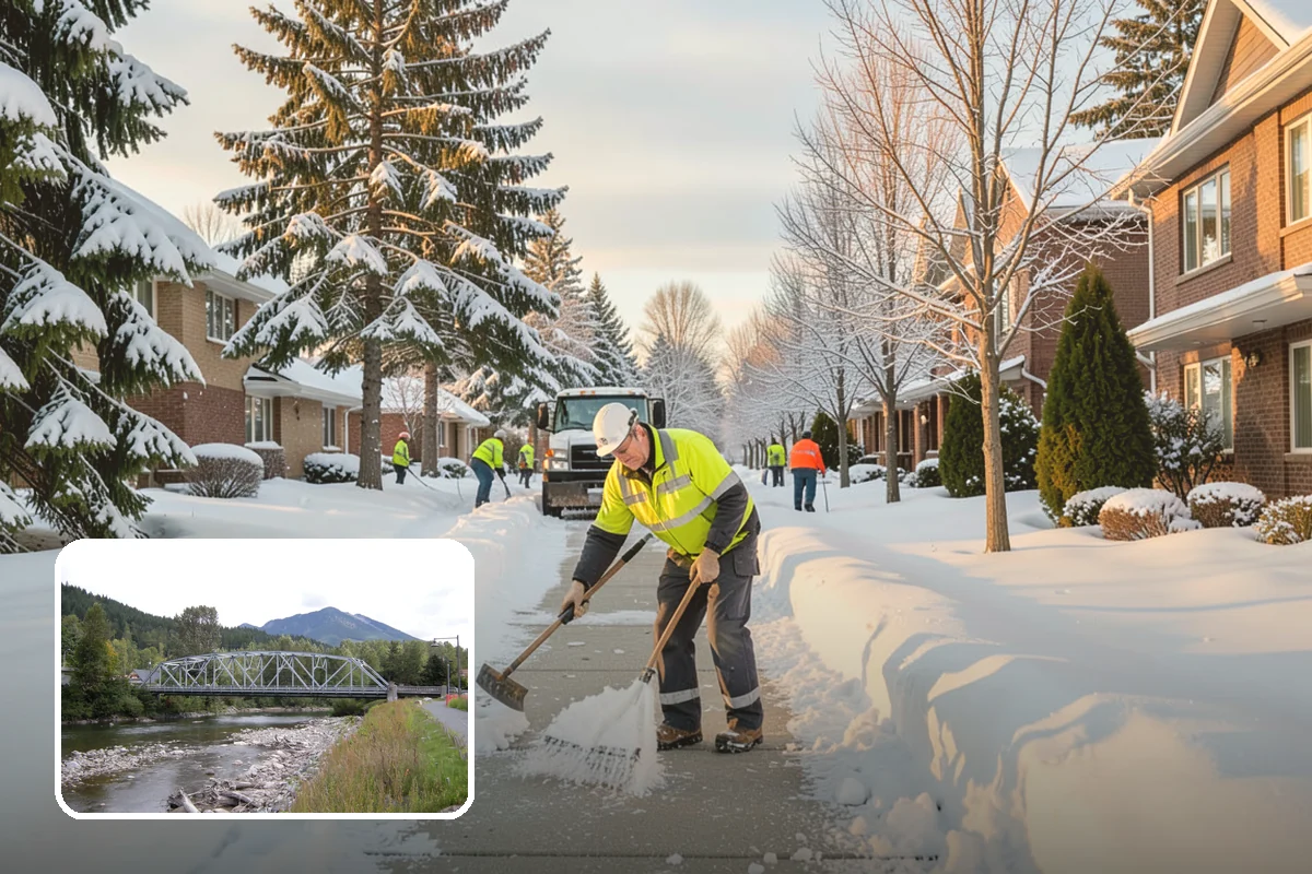 Arctic Blast Response in Skykomish, King County, WA - Treatment matched to dry, windy cold that refreezes surfaces quickly