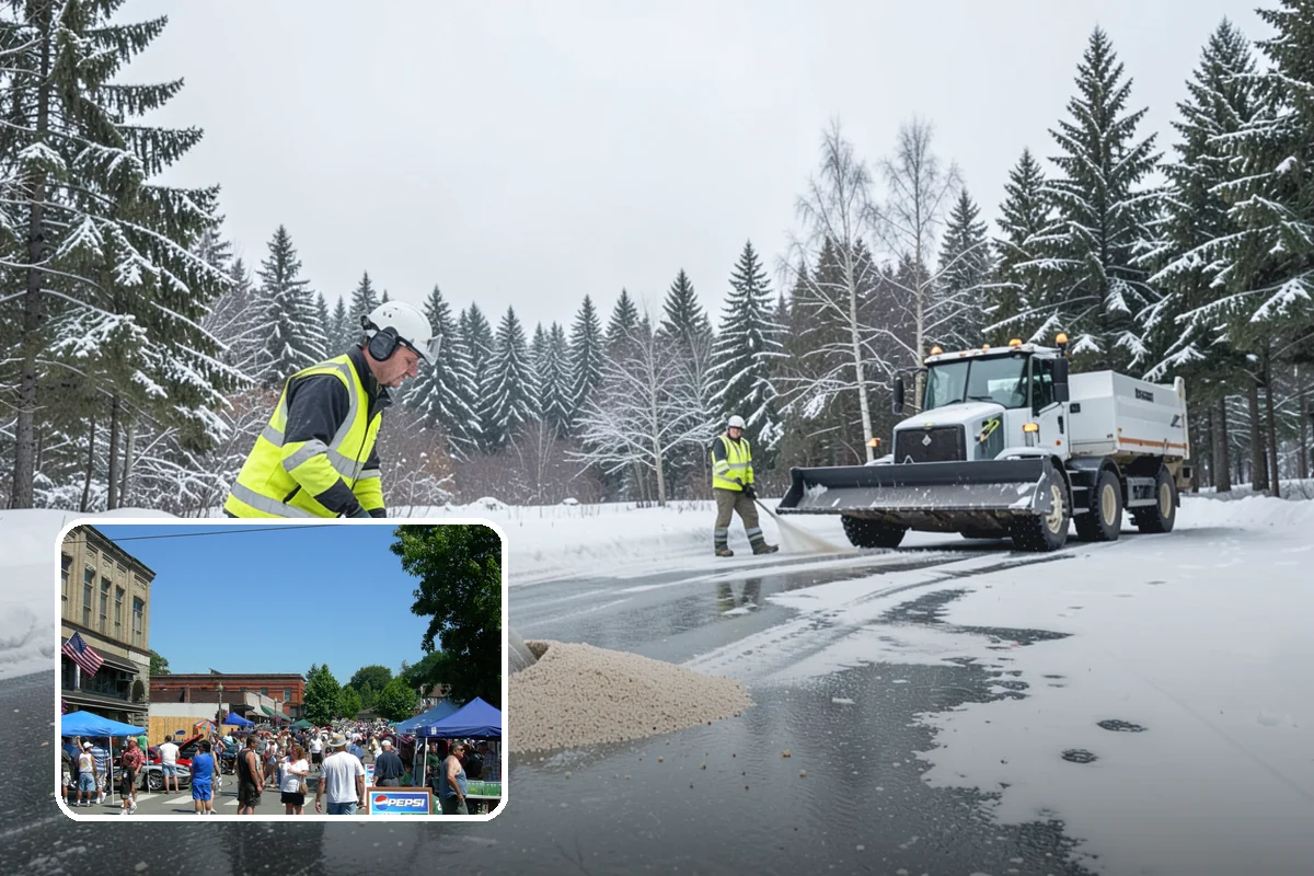 Arctic Blast Response in Snohomish, Snohomish County, WA - Treatment matched to dry, windy cold that refreezes surfaces quickly