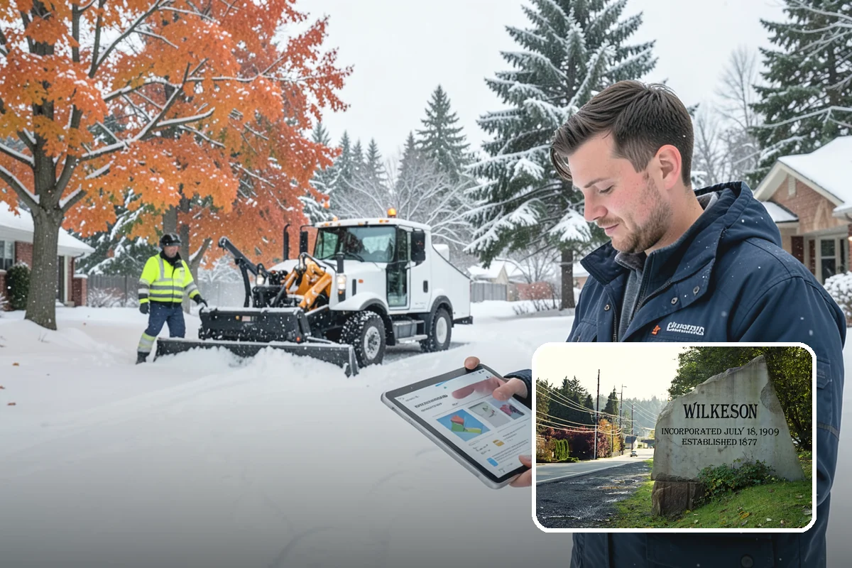 Arctic Blast Response in Wilkeson, Pierce County, WA - Treatment matched to dry, windy cold that refreezes surfaces quickly