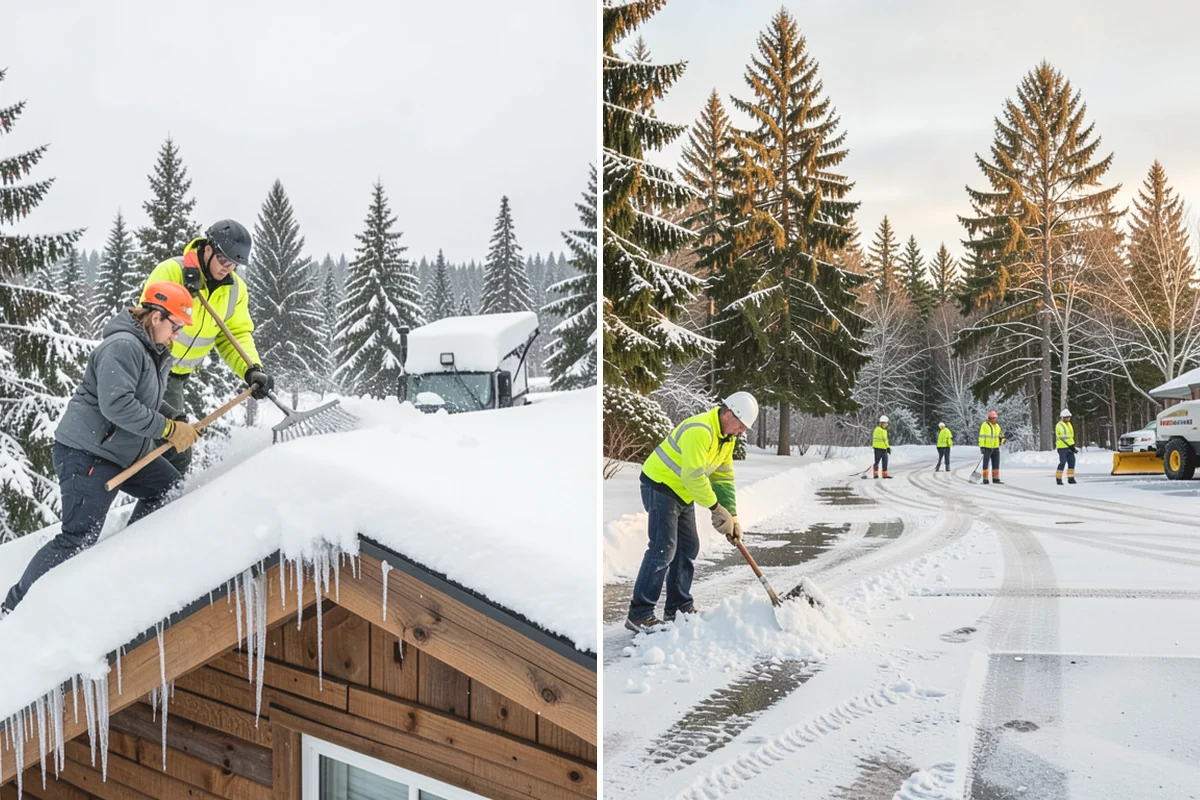 Asphalt Driveway Deicing in Anacortes, Skagit County, WA - Check the surface temperature and existing ice bond