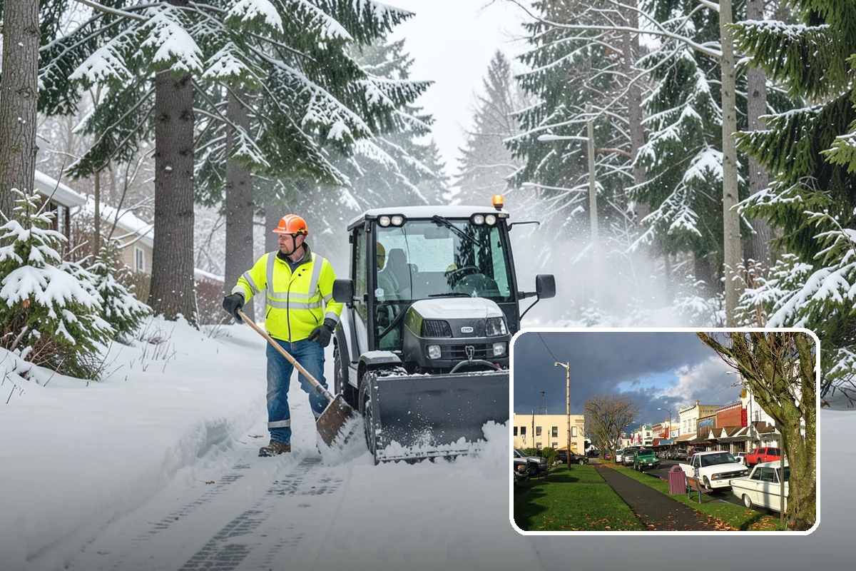 Asphalt Driveway Deicing in Arlington, Snohomish County, WA - Breaks the black ice that forms on asphalt after sunset