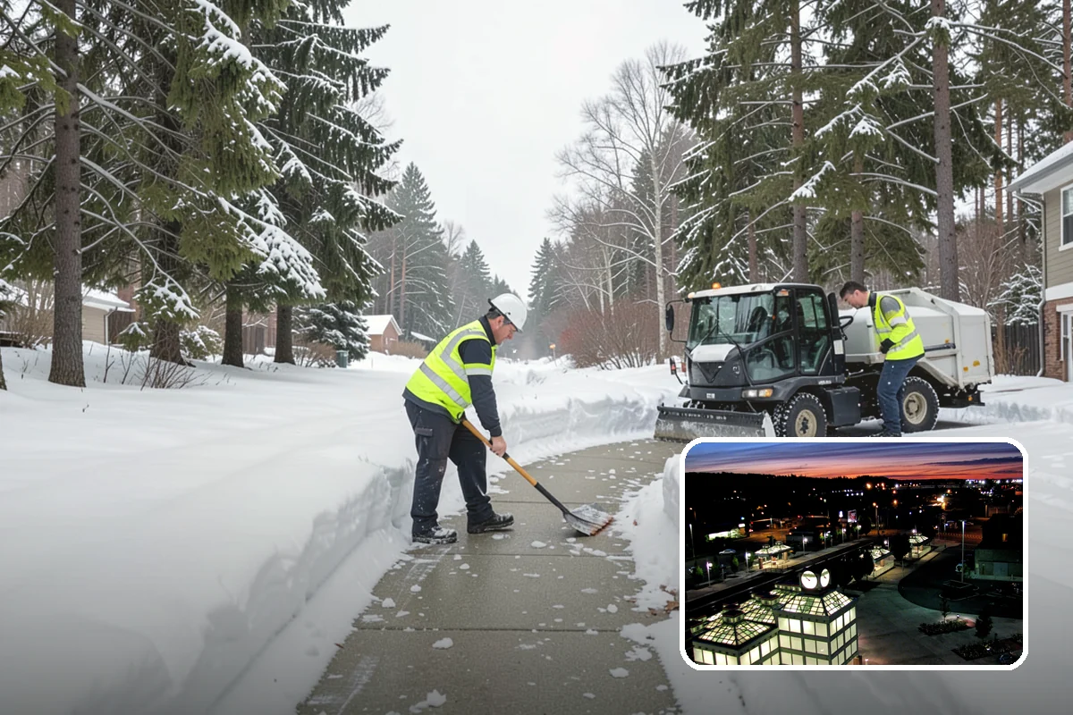 Asphalt Driveway Deicing in Auburn, King County, WA - Breaks the black ice that forms on asphalt after sunset