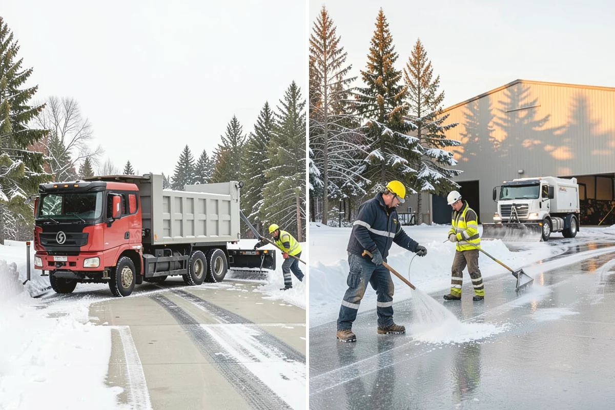 Asphalt Driveway Deicing in Black Diamond, King County, WA - Check the surface temperature and existing ice bond